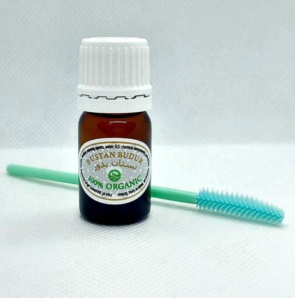 75 Usma mini-bottle with a silicone brush Isatis tinctoria deserti AMANI leaf oil, 5 ml 75 Usma mini-bottle with a silicone brush Isatis tinctoria deserti AMANI leaf oil, 5 ml